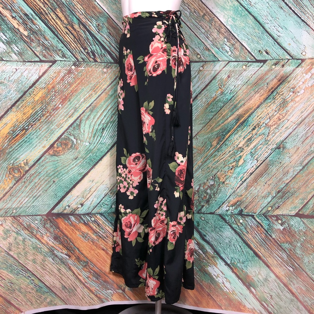 C4 - Band of Gypsies Wide Leg Side Tie Pants - S